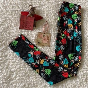LulaRoe Tween Christmas leggings NWOT